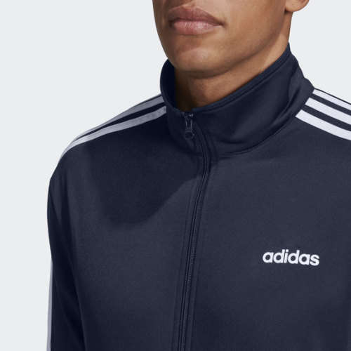 adidas Men`s ESSENTIALS 3STRIPE TRACK TOP Blue EV5888 Size Extra Large