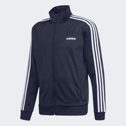 adidas Men`s ESSENTIALS 3STRIPE TRACK TOP Blue EV5888 Size Extra Large