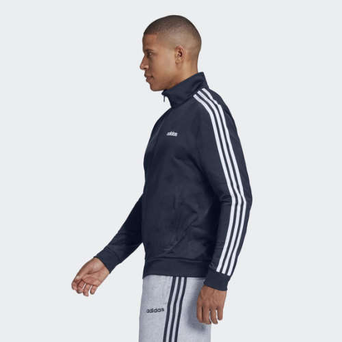 adidas Men`s ESSENTIALS 3STRIPE TRACK TOP Blue EV5888 Size Extra Large