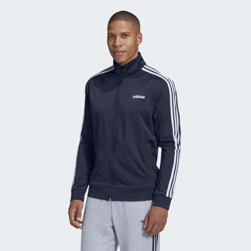 adidas Men`s ESSENTIALS 3STRIPE TRACK TOP Blue EV5888 Size Extra Large