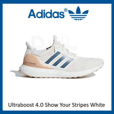 adidas Men's ULTRABOOST 4.0 Show Your Stripes Pearl Tech/ Ash Cloud CM8114 Size UK 10 (SA 10)