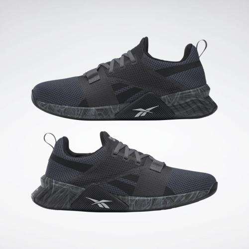 Reebok Men's Flashfilm Train 2.0 Black/ True Grey 8/ Matte Silver FW8161 Size UK 9.5 (SA 9.5)
