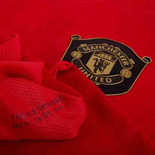 adidas Men's MANCHESTER UNITED HOME JERSEY Real Red ED7386 Size Medium