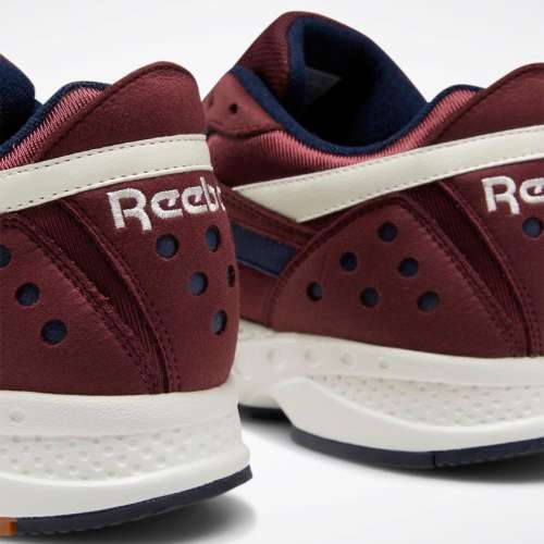 Reebok Men's PYRO Lux Maroon / NAVY / CHALK DV7299 Size UK 9 (SA 9)