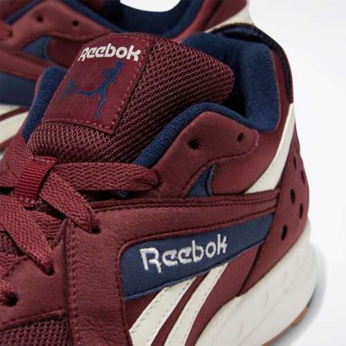 Reebok Men's PYRO Lux Maroon / NAVY / CHALK DV7299 Size UK 9 (SA 9)