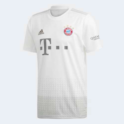 adidas Men's FC BAYERN AWAY JERSEY White/Silver DW7406 Size XL