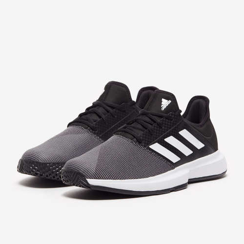 adidas Men's GameCourt CORE BLACK/ CLOUD WHITE/ GREY SIX EG2009 Size UK 8 (SA 8)