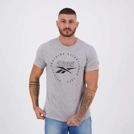 Reebok Men's Elements Classic Tee Grey EW3849 Size XL