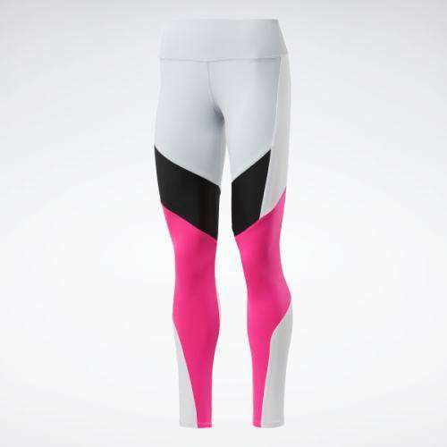 Reebok Women's Lux 2 Leggings Cold Grey 2 FU2039 Size Medium
