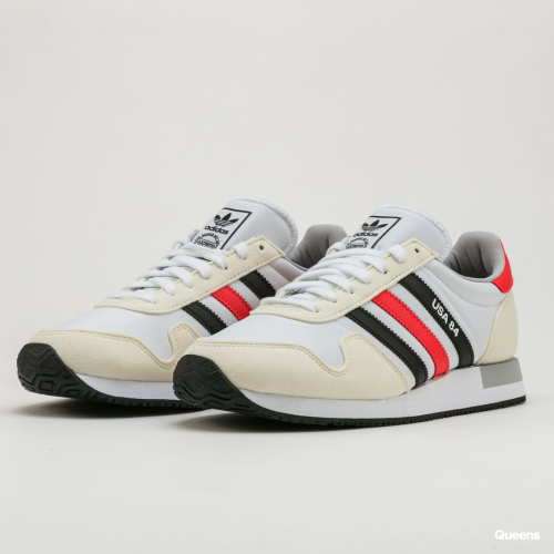 adidas Men's Classics USA 84 White/ Cream/ Orange/ Black FX9327 Size UK 7 (SA 7)
