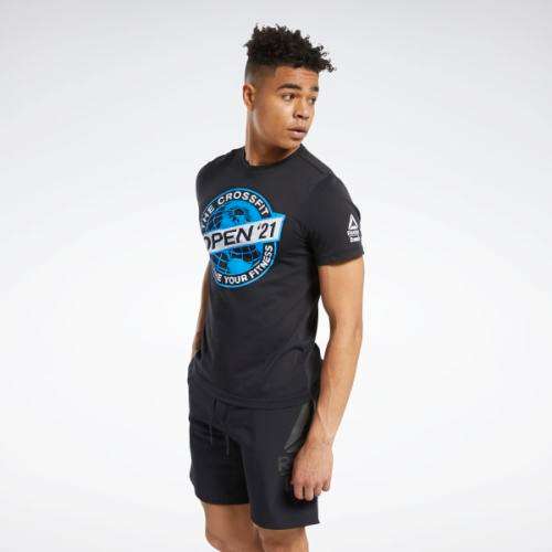 Reebok Men's CrossFit® Open 2021 Tee Blue FS7639 Size XL