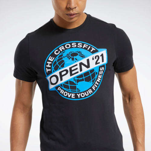 Reebok Men's CrossFit® Open 2021 Tee Blue FS7639 Size XL