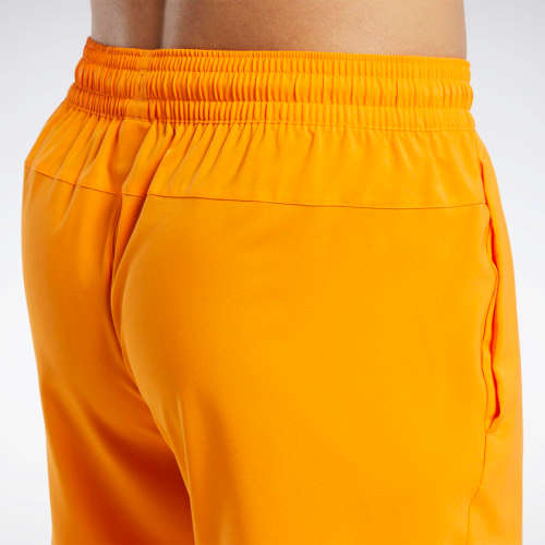 Reebok Men's Workout Ready Shorts High Vis Orange FU3347 Size Extra Large