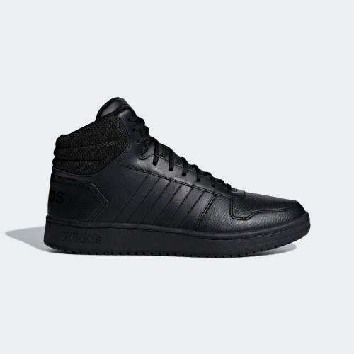 adidas Men's HOOPS 2.0 MID Black/ Black F34809 Size UK 10 (SA 10)