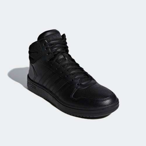 adidas Men's HOOPS 2.0 MID Black/ Black F34809 Size UK 10 (SA 10)