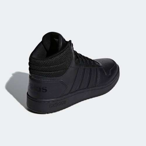 adidas Men's HOOPS 2.0 MID Black/ Black F34809 Size UK 10 (SA 10)