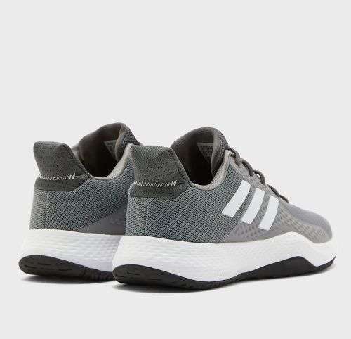 adidas Men's FITBOUNCE TRAINERS Grey Three/ White/ Core Black EG5625 Size UK 10 (SA 10)