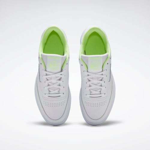 Reebok Men's Club C 85 White/ Electric Flash FV2139 Size UK 10 (SA 10)