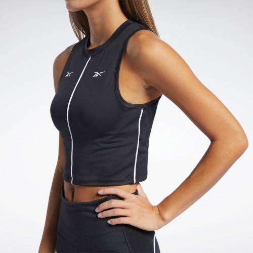 Reebok Women's Studio Performance High-Intensity Tank Top Black FU2507 Size Medium
