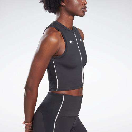 Reebok Women's Studio Performance High-Intensity Tank Top Black FU2507 Size Medium