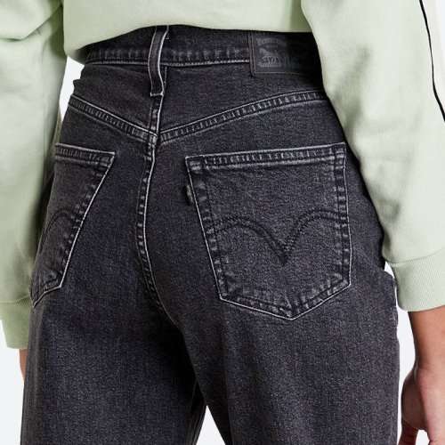Levi`s® High Waisted Mom Jeans 26986-0000 Black / Gray Size 30 x 27