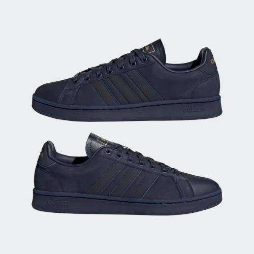 adidas Men's Grand Court Legend Ink/ Matte Gold EE7883 Size UK 11 (SA 11)