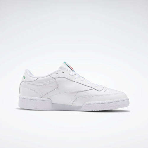 Reebok Men's Club C 85 Intense White/ Green AR0456 Size UK 10 (SA 10)