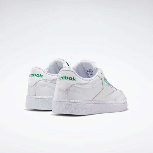Reebok Men's Club C 85 Intense White/ Green AR0456 Size UK 10 (SA 10)