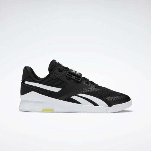 Reebok Men's Lifter PR II Black/ White/ Chartreuse FU9444 Size UK 9 (SA 9)