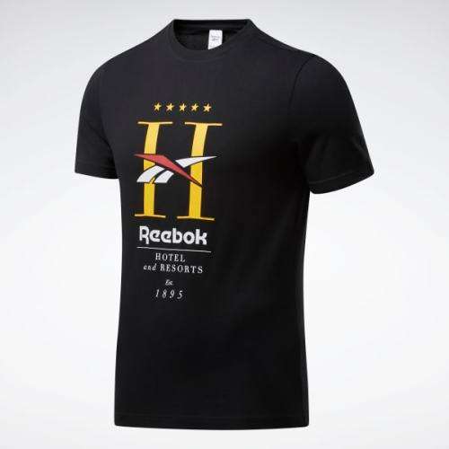 Reebok Men's Reebok Classic GP Hotel Tee Black FT7404 Size Large