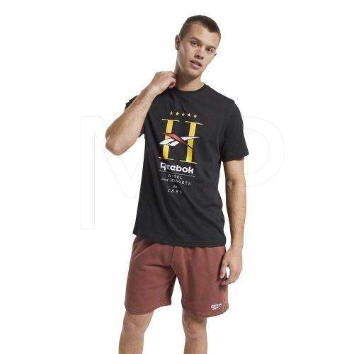 Reebok Men's Reebok Classic GP Hotel Tee Black FT7404 Size Large