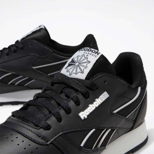 Reebok Men's Classic Leather Black/ Cold Grey 2/ White DV8629 Size UK 10 (SA 10)