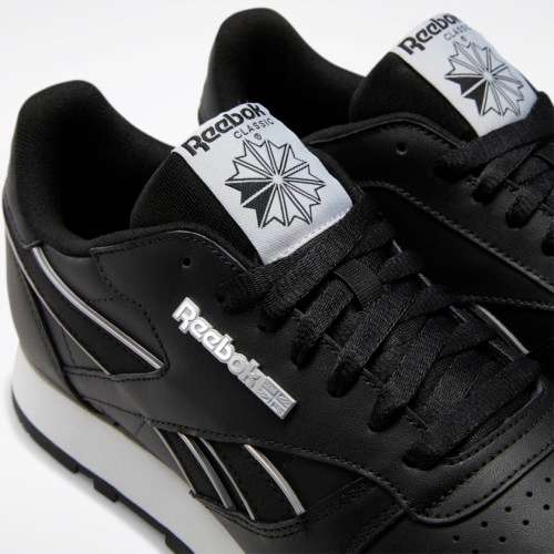 Reebok Men's Classic Leather Black/ Cold Grey 2/ White DV8629 Size UK 10 (SA 10)