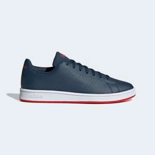 adidas Men's ADVANTAGE BASE Crew Navy/ Cloud White FY8635 Size UK 9 (SA 9)