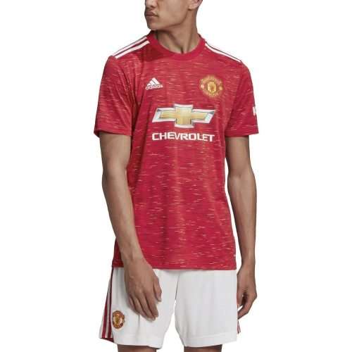 adidas Men's MANCHESTER UNITED 20/21 HOME JERSEY Real Red GC7958 Size XL