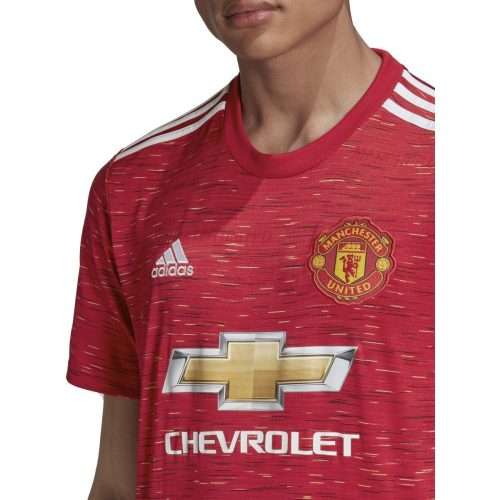 adidas Men's MANCHESTER UNITED 20/21 HOME JERSEY Real Red GC7958 Size XL