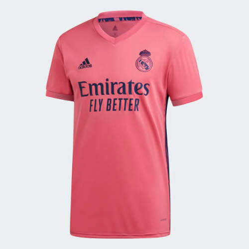 adidas Men's REAL MADRID 20/21 AWAY JERSEY Pink GI6463 Size Large