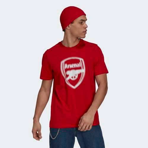 adidas Men's ARSENAL JERSEY Blurred Logo Scarlett GR4197 Size Large