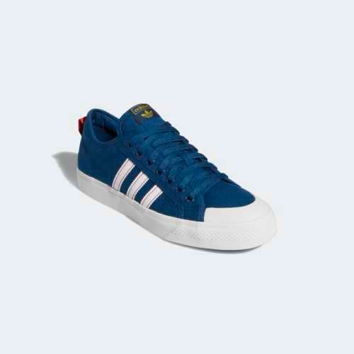 adidas Men's NIZZA Legend Marine/ Crystal White/ Glory Red EF5706 Size UK 11 (SA 11)
