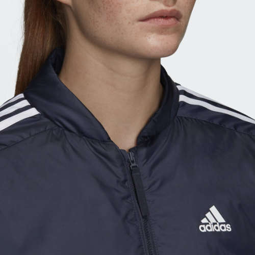 adidas Women`s ESSENTIALS INSULATED BOMBER JACKET Legend Ink GH4581 Size Medium