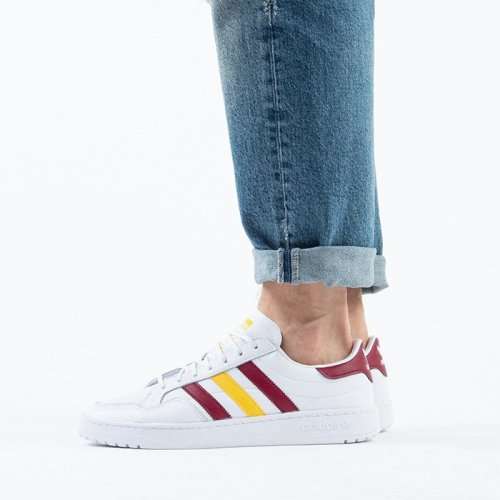adidas Men`s TEAM COURT White/ Bright Yellow FW5066 Size UK 8 (SA 8)