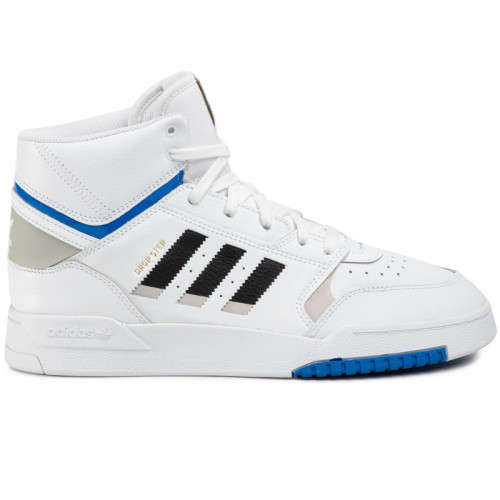 adidas Men's DROP STEP Footwear White/ Metal Grey/ Glow Blue EF7137 Size UK 9 (SA 9)