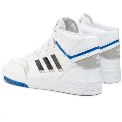 adidas Men's DROP STEP Footwear White/ Metal Grey/ Glow Blue EF7137 Size UK 9 (SA 9)