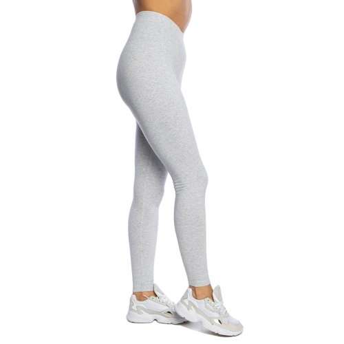 adidas Women's ESSENTIALS TREFOIL TIGHTS Light Heather Grey EX5268 Size Medium