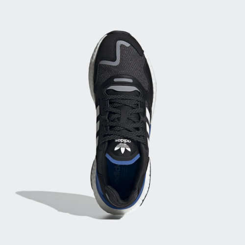 adidas Men`s DAY JOGGER Core Black / White/ Blue FW4041 Size UK 7 (SA 7)