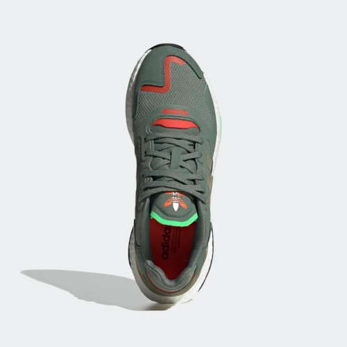 adidas Men`s DAY JOGGER Trace Green/ Cargo/ Solar Red FW4817 Size UK 10.5 (SA 10.5)