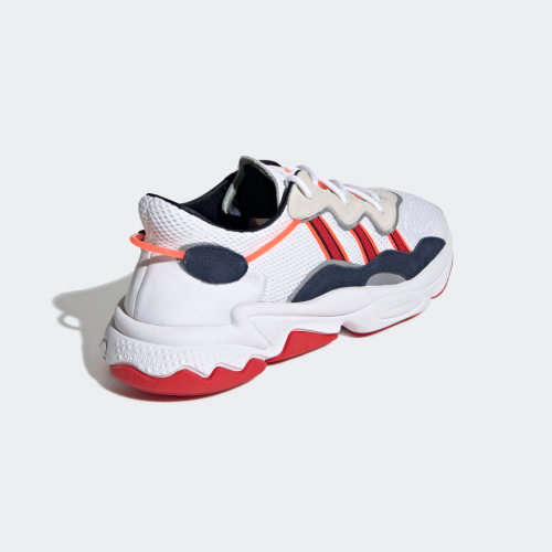 adidas Men's OZWEEGO Cloud White/ Collegiate Navy/ Scarlet EG8127 Size UK 8 (SA 8)