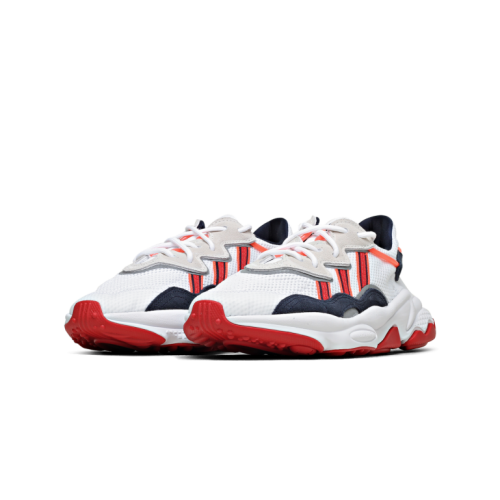 adidas Men's OZWEEGO Cloud White/ Collegiate Navy/ Scarlet EG8127 Size UK 8 (SA 8)