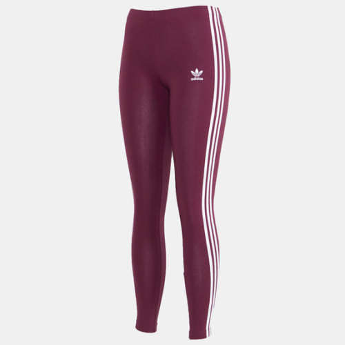 adidas Women's ADICOLOR 3-STRIPES TIGHTS Victory Crimson EY1856 Size Medium