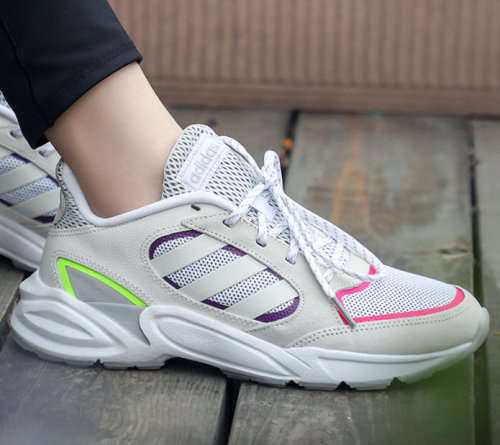 adidas Women's 90S VALASION White/ Cloud White/ Grey Six EG8422 Size UK 4 (SA 4)